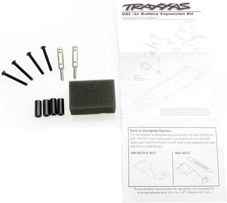 Battery expansion kit (allows for installation of taller multi-cell battery packs)